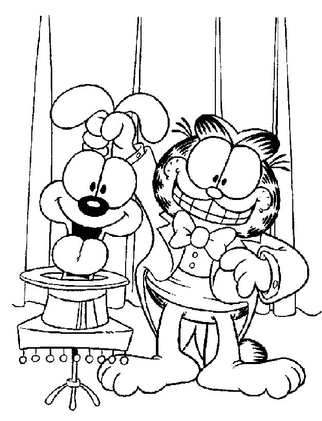 Dibujo para colorear: Garfield (Dibujos animados) #26235 - Dibujos para Colorear e Imprimir Gratis