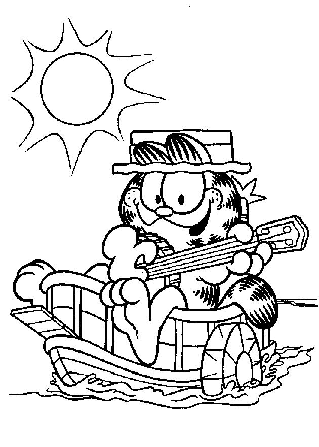 Dibujo para colorear: Garfield (Dibujos animados) #26239 - Dibujos para Colorear e Imprimir Gratis