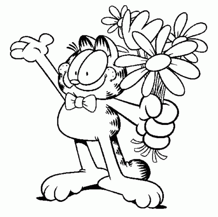 Dibujo para colorear: Garfield (Dibujos animados) #26248 - Dibujos para Colorear e Imprimir Gratis