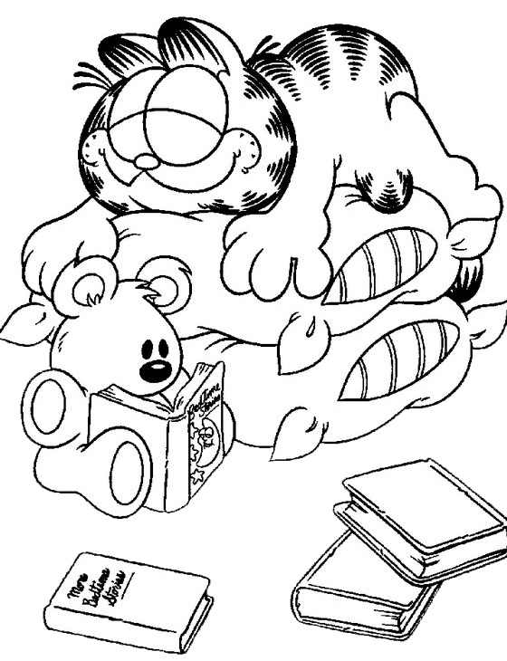 Dibujo para colorear: Garfield (Dibujos animados) #26262 - Dibujos para Colorear e Imprimir Gratis