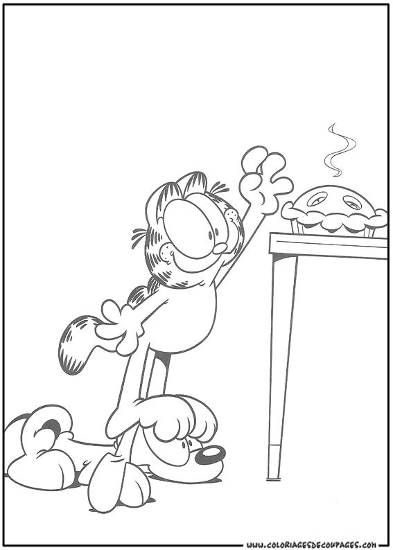 Dibujo para colorear: Garfield (Dibujos animados) #26267 - Dibujos para Colorear e Imprimir Gratis