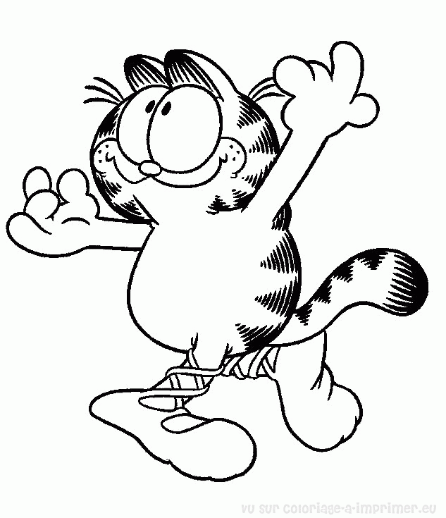 Dibujo para colorear: Garfield (Dibujos animados) #26272 - Dibujos para Colorear e Imprimir Gratis