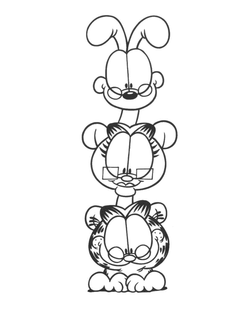 Dibujo para colorear: Garfield (Dibujos animados) #26281 - Dibujos para Colorear e Imprimir Gratis