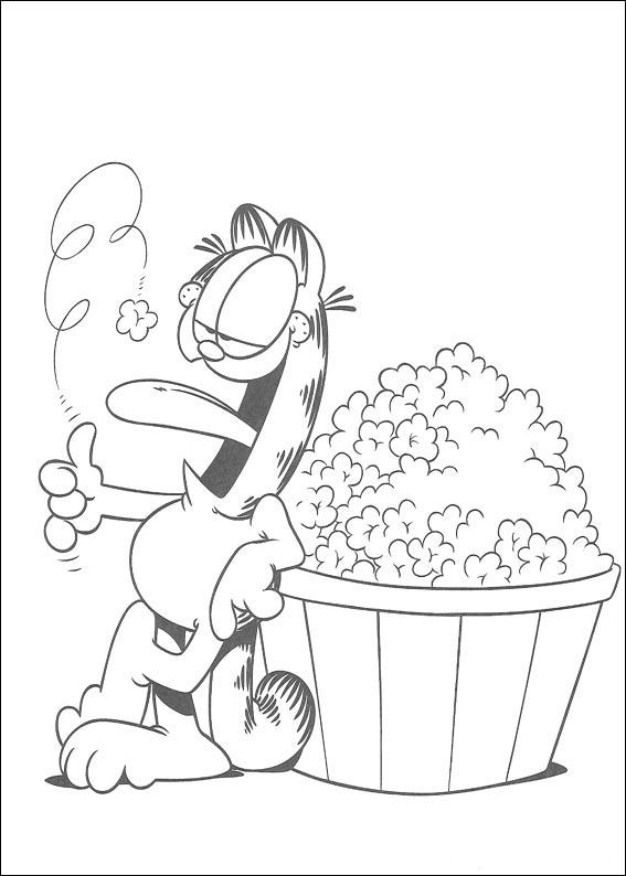 Dibujo para colorear: Garfield (Dibujos animados) #26295 - Dibujos para Colorear e Imprimir Gratis