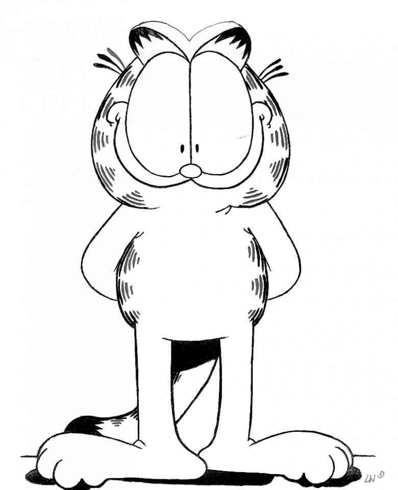 flotante Cenar Elocuente Dibujos de Garfield #26296 (Dibujos animados) para colorear – Páginas  imprimibles gratis