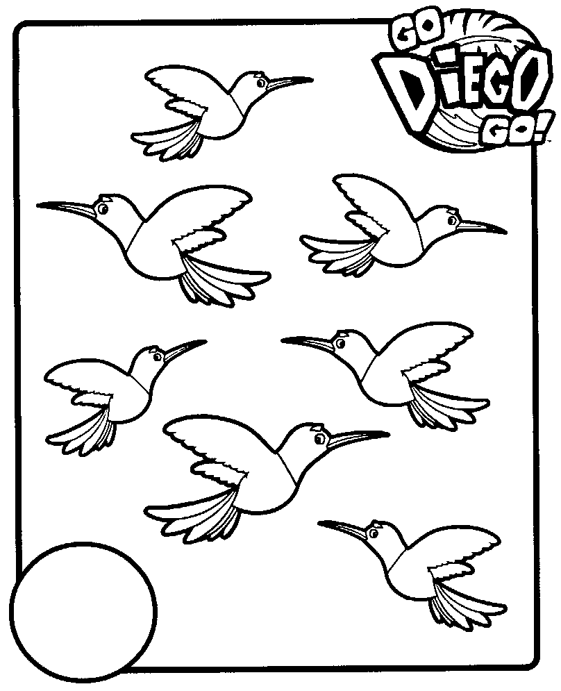 Dibujo para colorear: Go Diego! (Dibujos animados) #48538 - Dibujos para Colorear e Imprimir Gratis