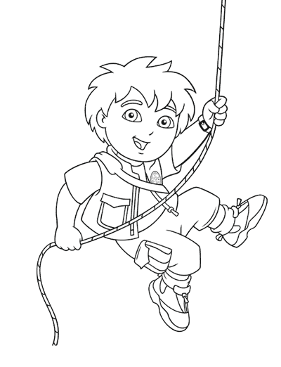 Dibujo para colorear: Go Diego! (Dibujos animados) #48560 - Dibujos para Colorear e Imprimir Gratis