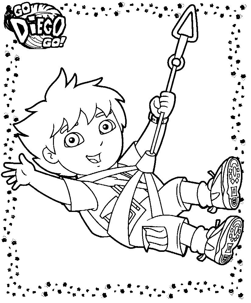 Dibujo para colorear: Go Diego! (Dibujos animados) #48591 - Dibujos para Colorear e Imprimir Gratis