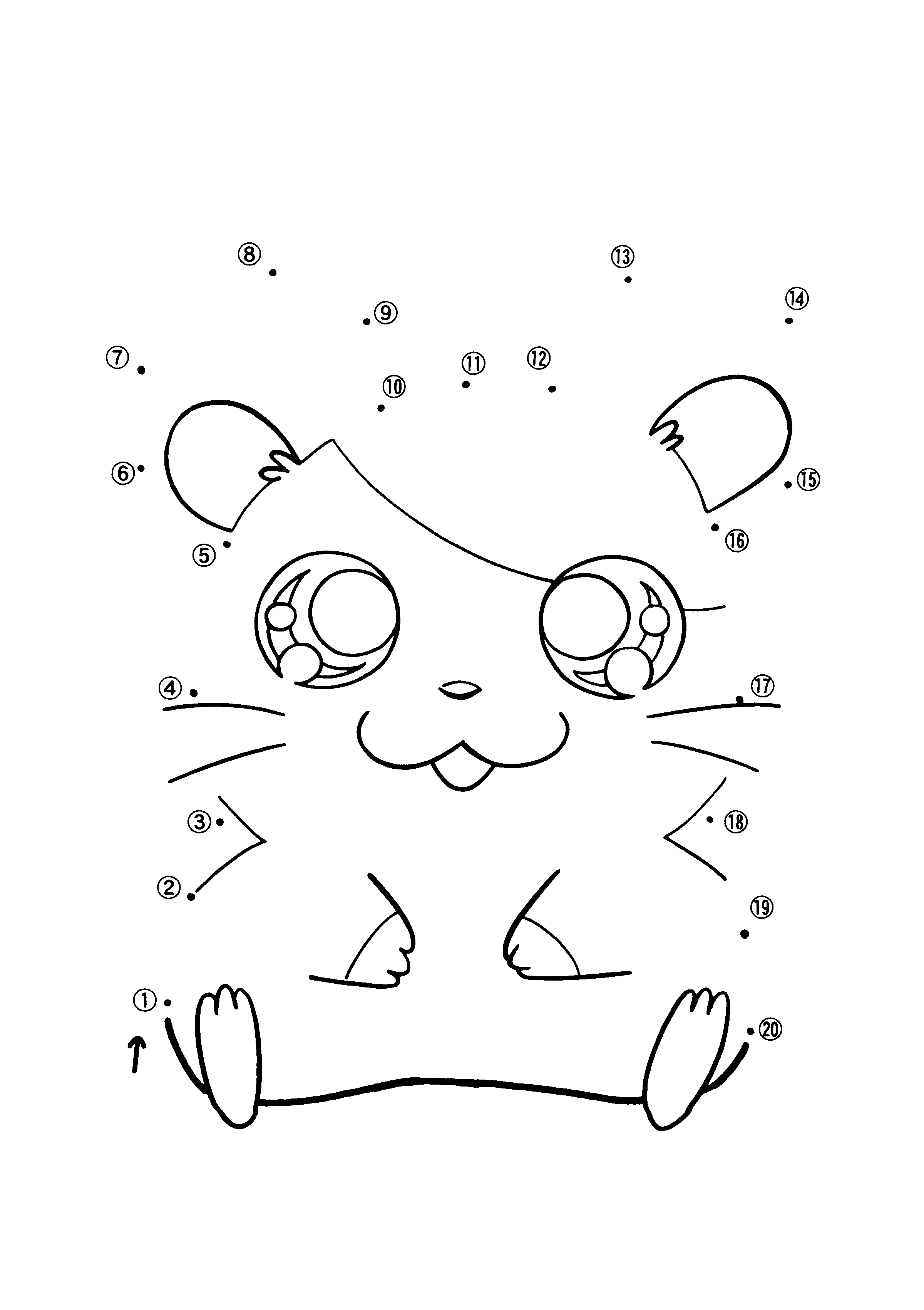 Dibujo para colorear: Hamtaro (Dibujos animados) #39933 - Dibujos para Colorear e Imprimir Gratis