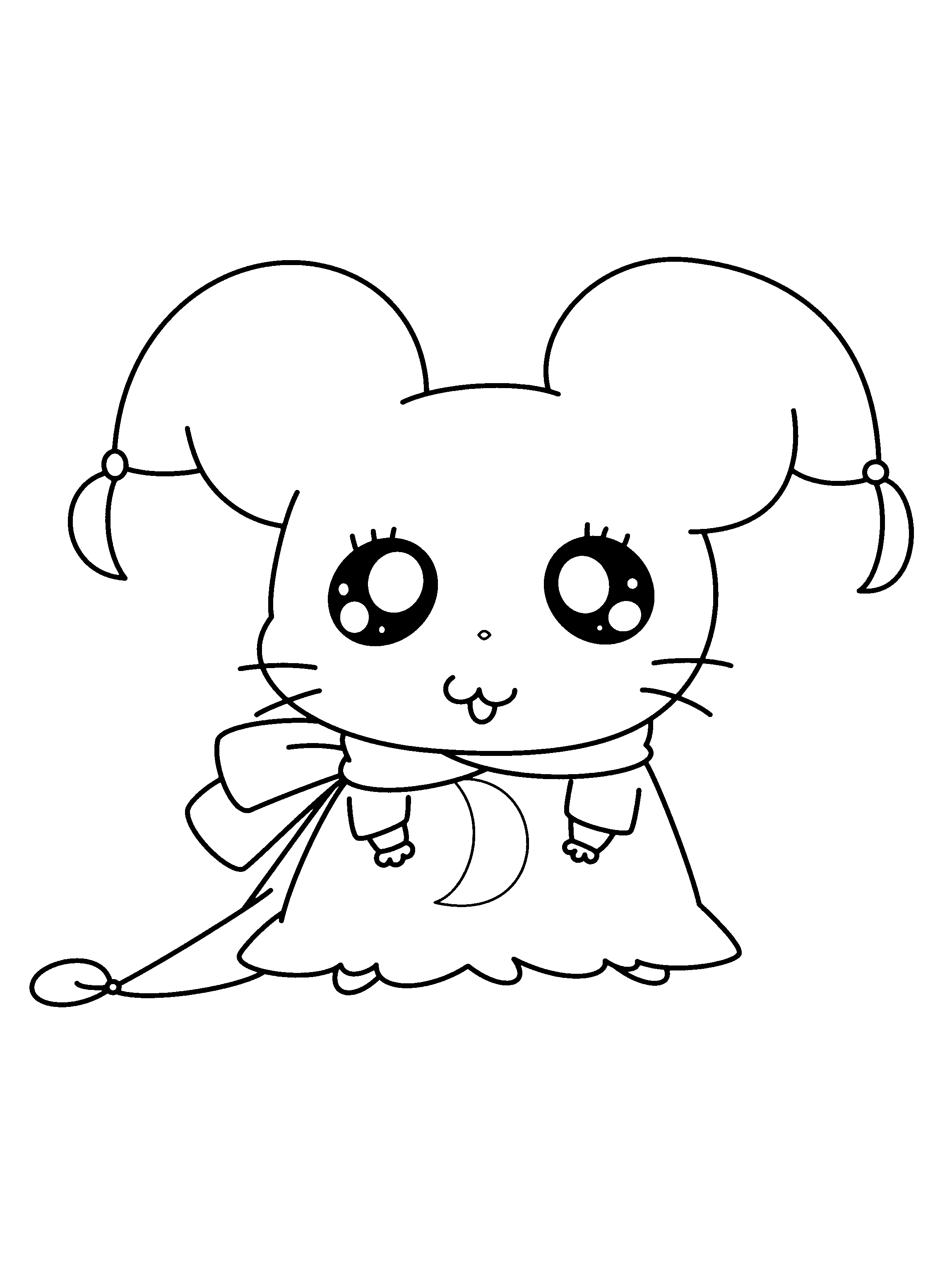 Dibujo para colorear: Hamtaro (Dibujos animados) #39944 - Dibujos para Colorear e Imprimir Gratis