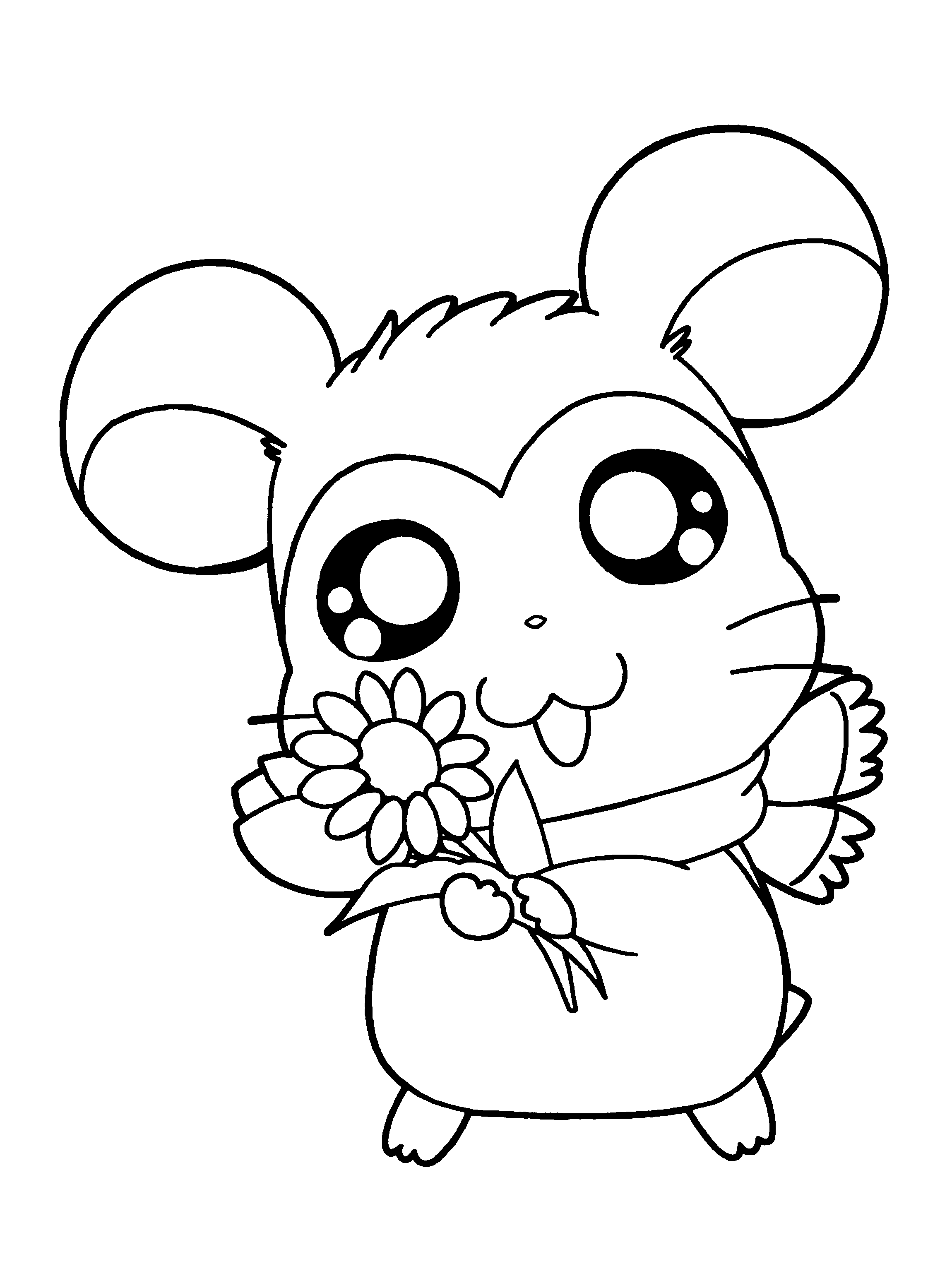 Dibujo para colorear: Hamtaro (Dibujos animados) #39951 - Dibujos para Colorear e Imprimir Gratis