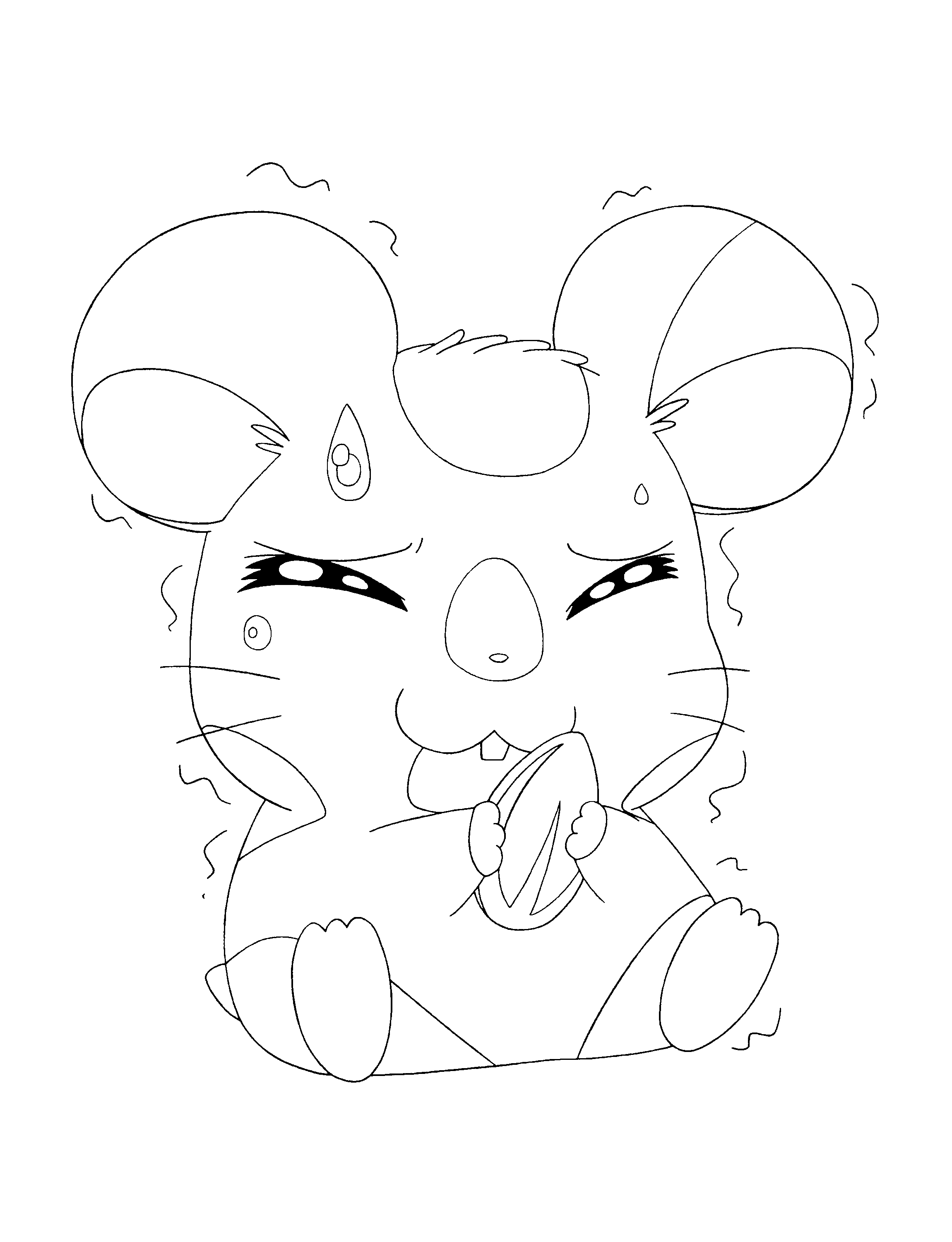 Dibujo para colorear: Hamtaro (Dibujos animados) #39957 - Dibujos para Colorear e Imprimir Gratis