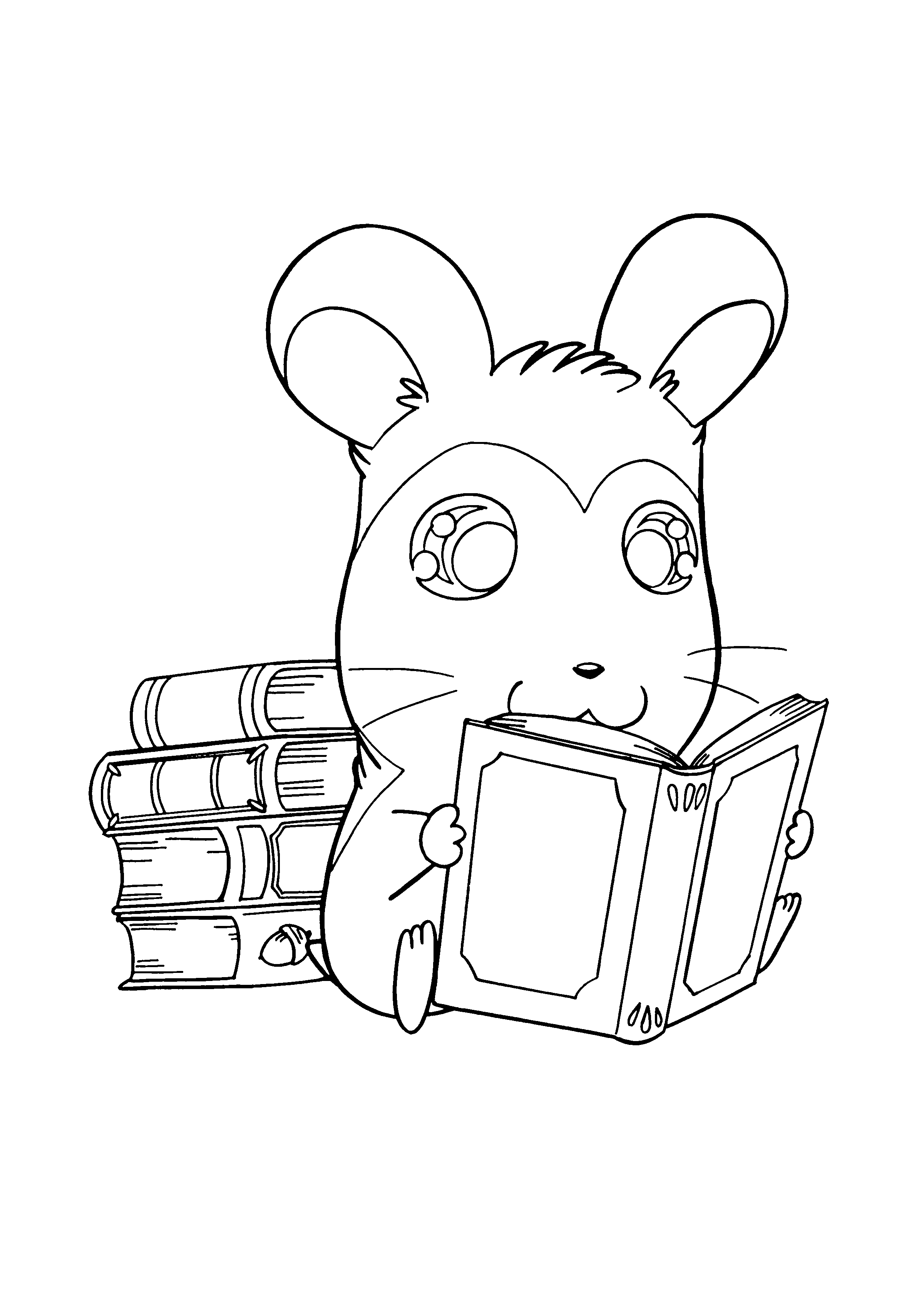 Dibujo para colorear: Hamtaro (Dibujos animados) #39961 - Dibujos para Colorear e Imprimir Gratis