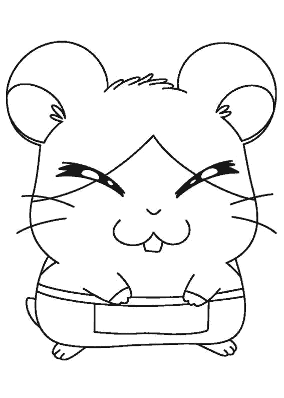 Dibujo para colorear: Hamtaro (Dibujos animados) #39973 - Dibujos para Colorear e Imprimir Gratis