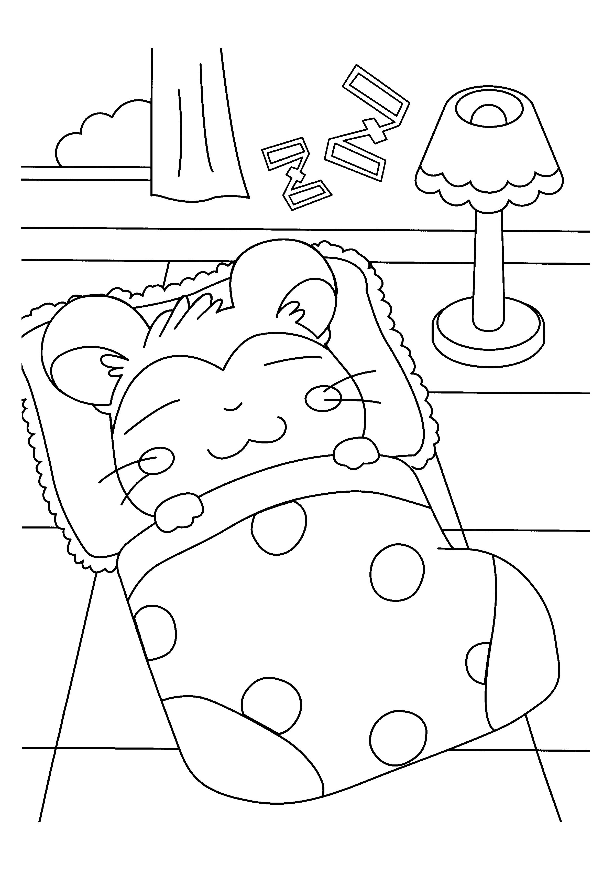 Dibujo para colorear: Hamtaro (Dibujos animados) #39978 - Dibujos para Colorear e Imprimir Gratis