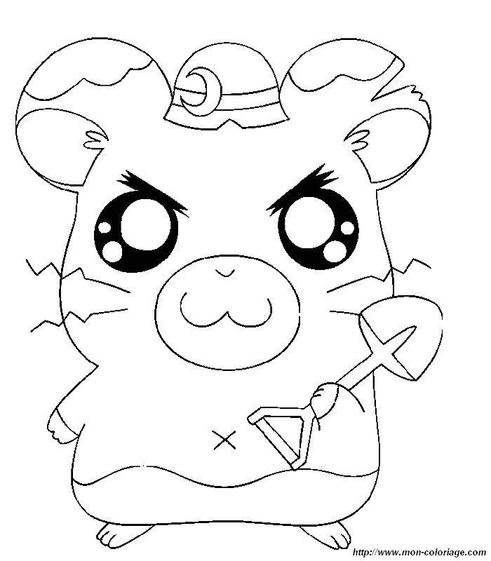 Dibujo para colorear: Hamtaro (Dibujos animados) #39983 - Dibujos para Colorear e Imprimir Gratis