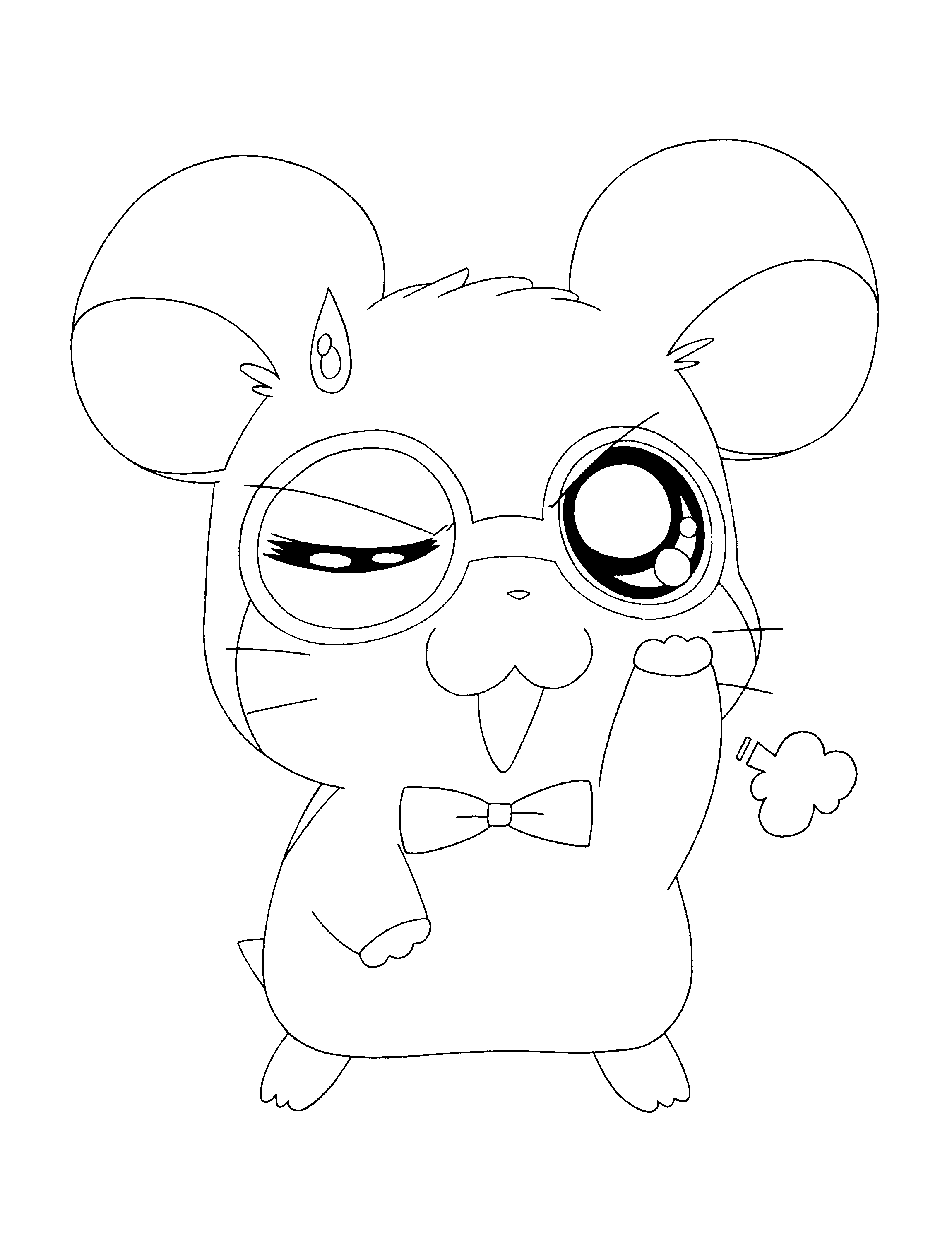 Dibujo para colorear: Hamtaro (Dibujos animados) #39988 - Dibujos para Colorear e Imprimir Gratis