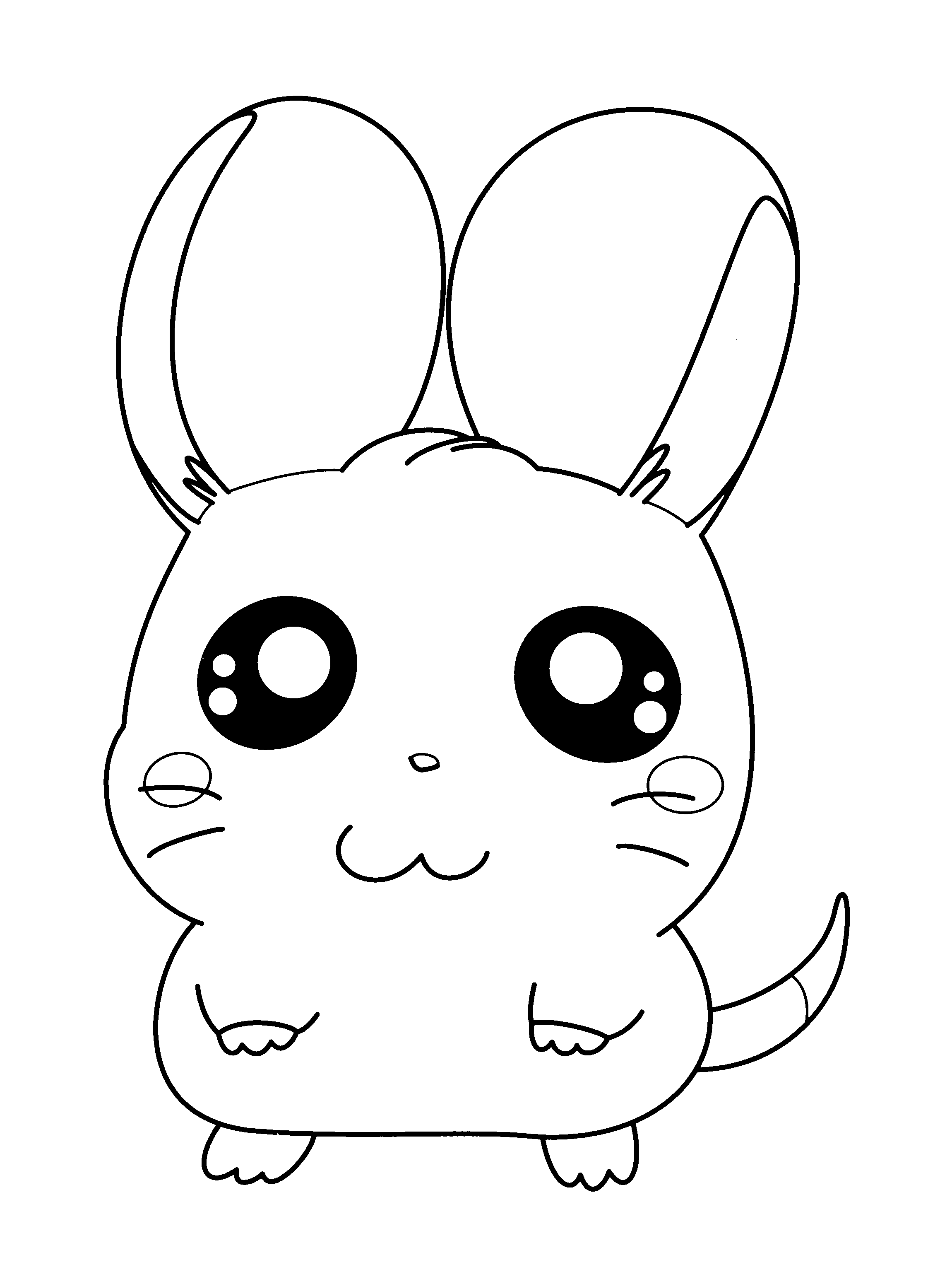 Dibujo para colorear: Hamtaro (Dibujos animados) #39993 - Dibujos para Colorear e Imprimir Gratis