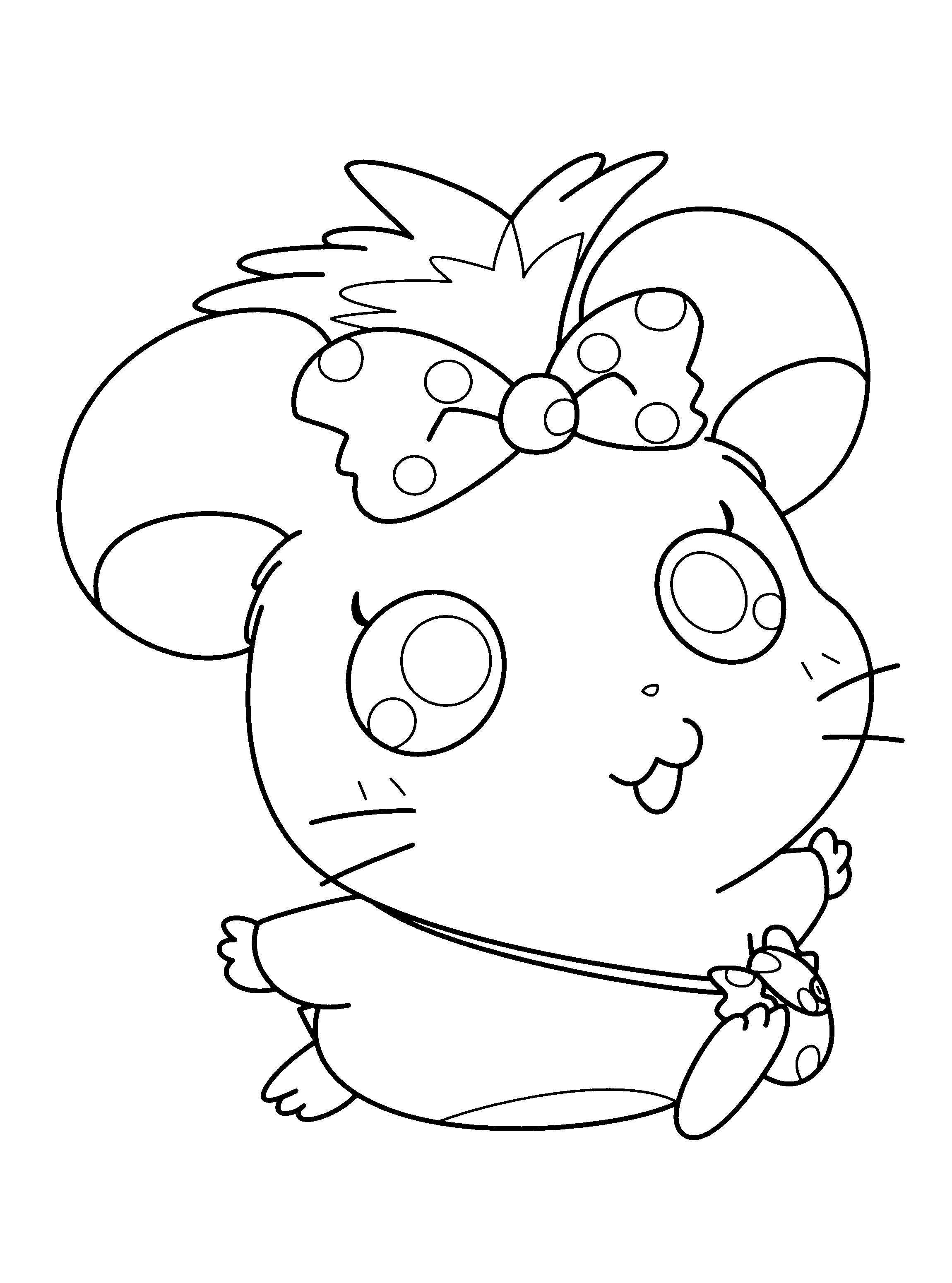 Dibujo para colorear: Hamtaro (Dibujos animados) #39996 - Dibujos para Colorear e Imprimir Gratis