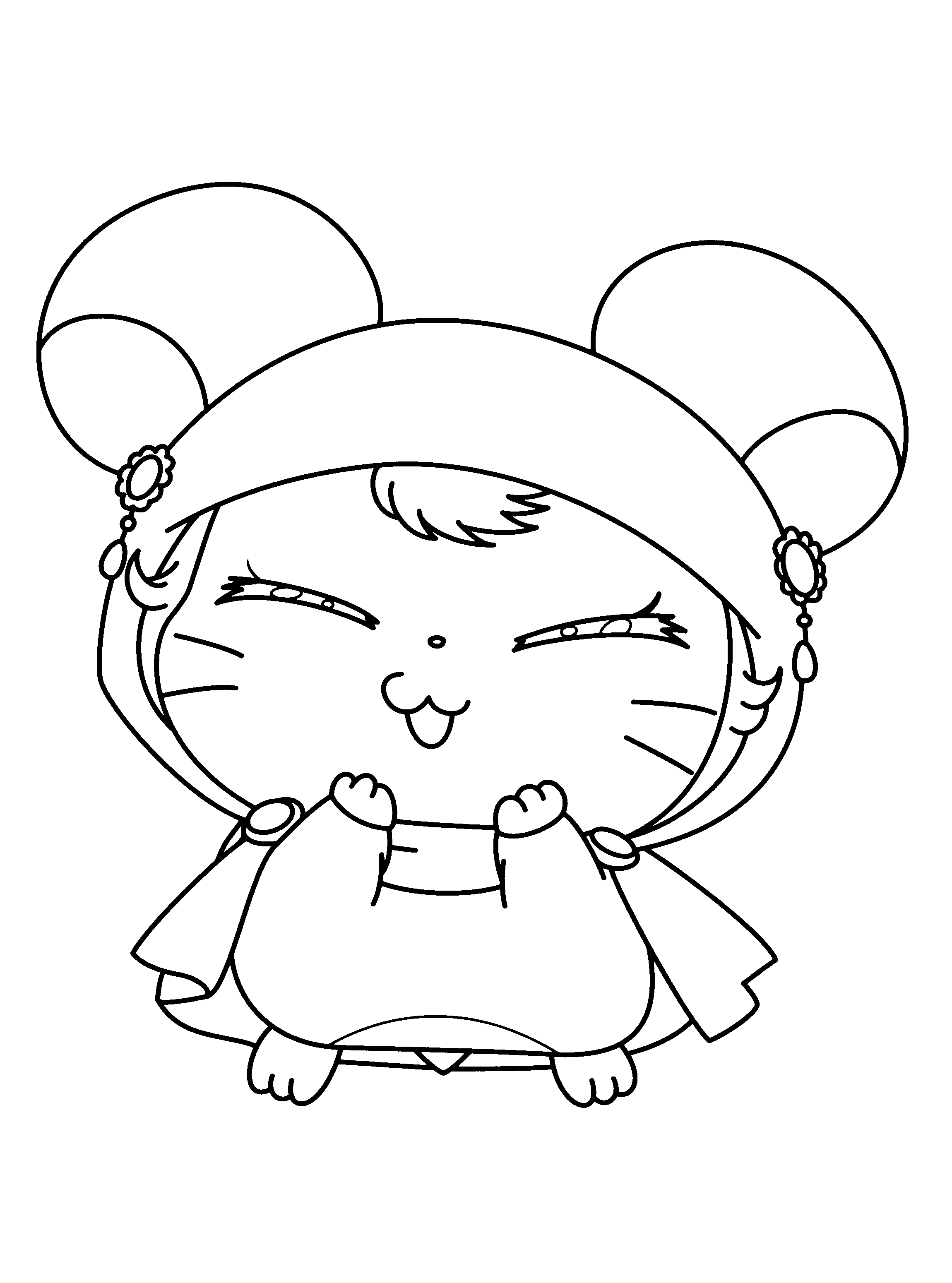 Dibujo para colorear: Hamtaro (Dibujos animados) #39997 - Dibujos para Colorear e Imprimir Gratis