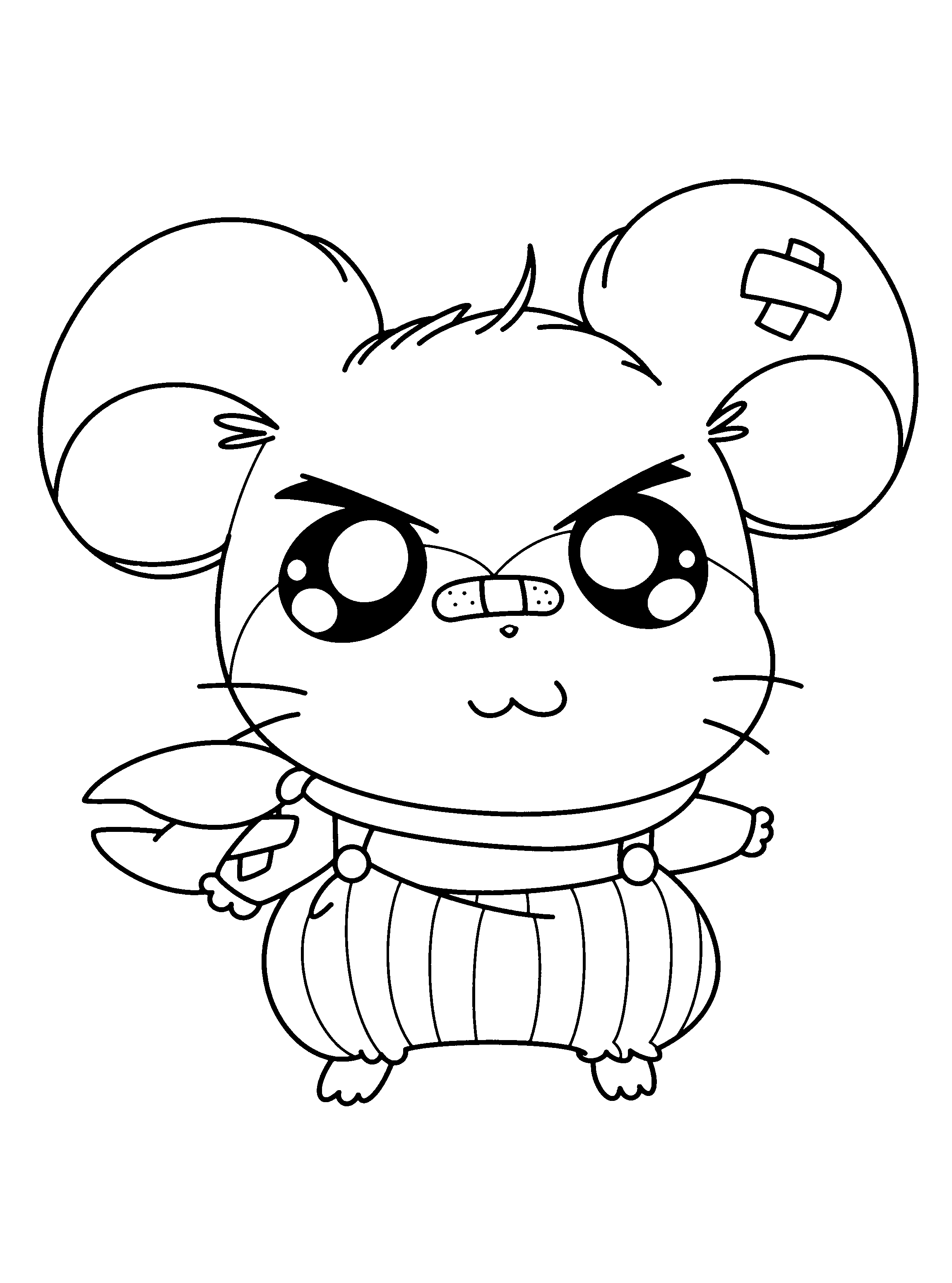 Dibujo para colorear: Hamtaro (Dibujos animados) #40000 - Dibujos para Colorear e Imprimir Gratis