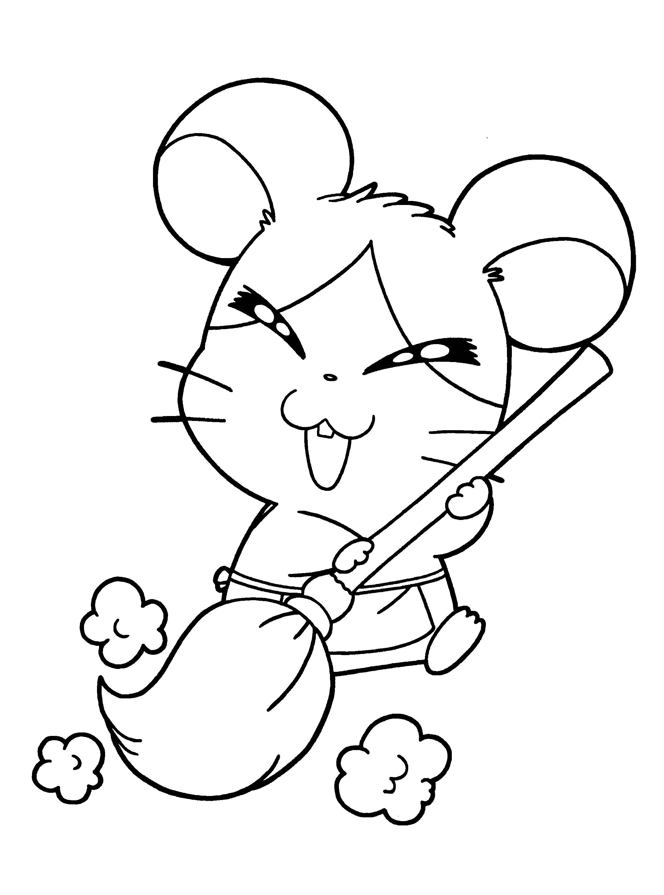 Dibujo para colorear: Hamtaro (Dibujos animados) #40004 - Dibujos para Colorear e Imprimir Gratis