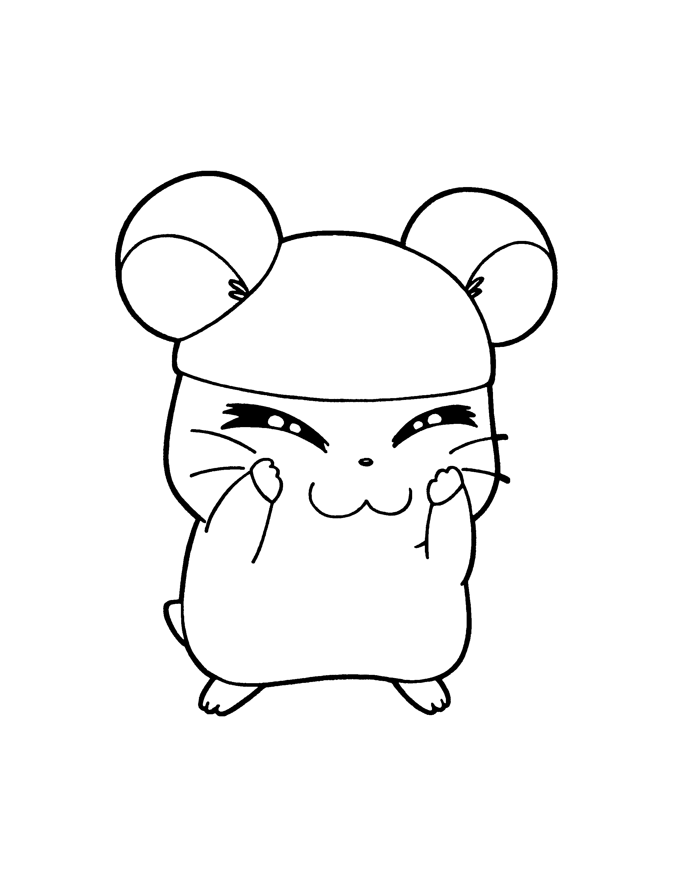 Dibujo para colorear: Hamtaro (Dibujos animados) #40005 - Dibujos para Colorear e Imprimir Gratis