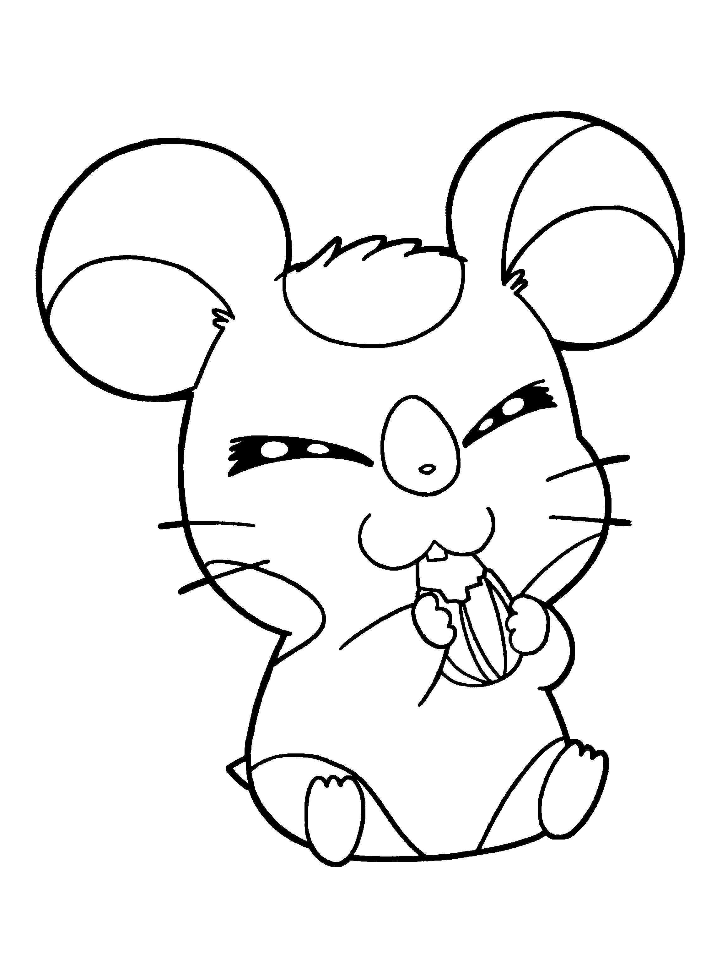 Dibujo para colorear: Hamtaro (Dibujos animados) #40025 - Dibujos para Colorear e Imprimir Gratis