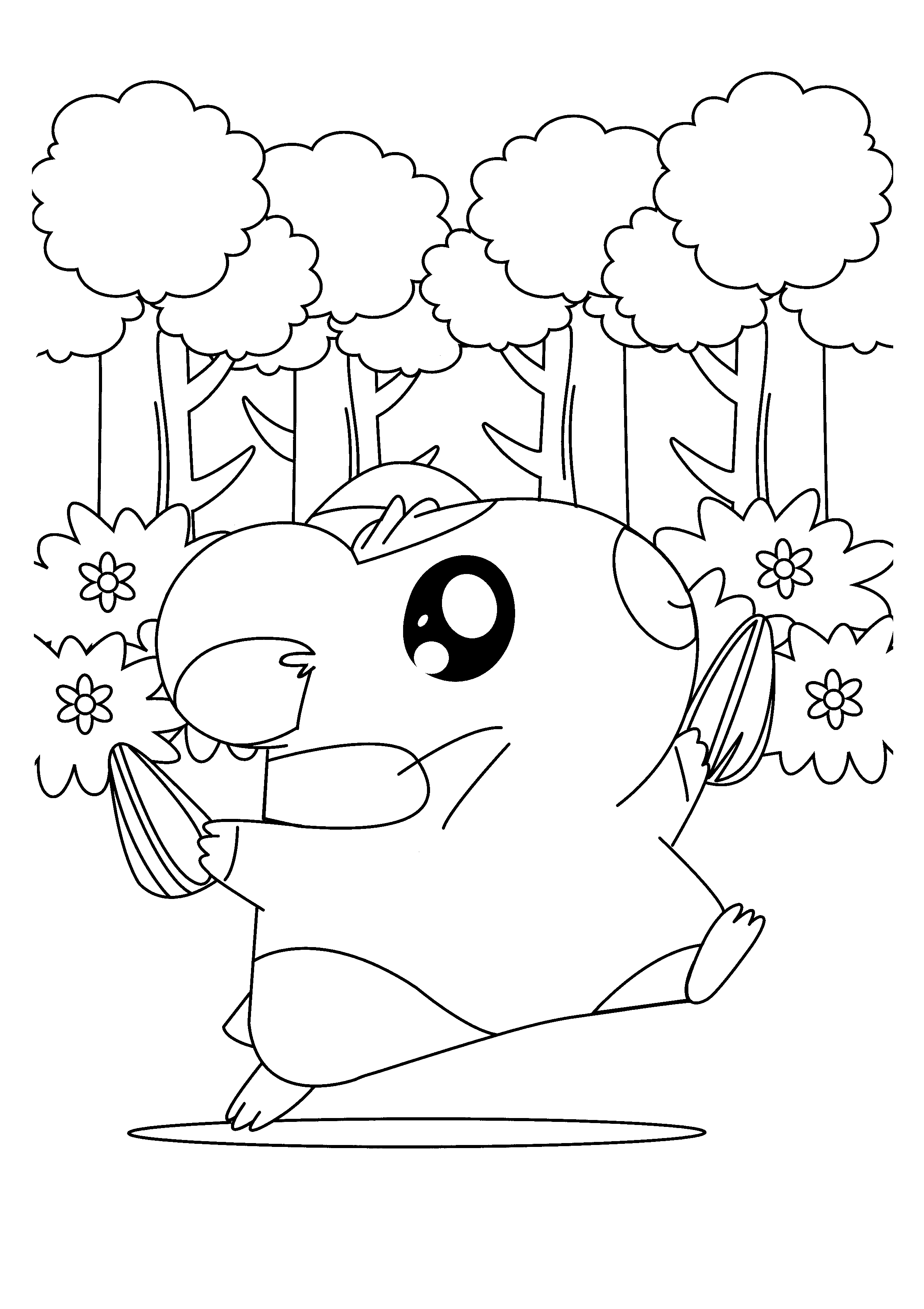 Dibujo para colorear: Hamtaro (Dibujos animados) #40036 - Dibujos para Colorear e Imprimir Gratis