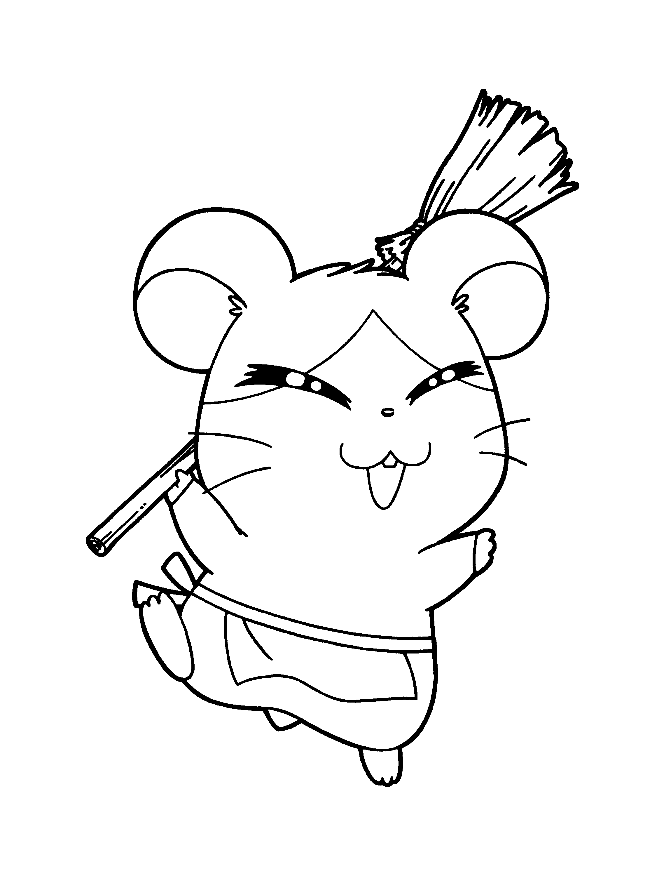 Dibujo para colorear: Hamtaro (Dibujos animados) #40041 - Dibujos para Colorear e Imprimir Gratis