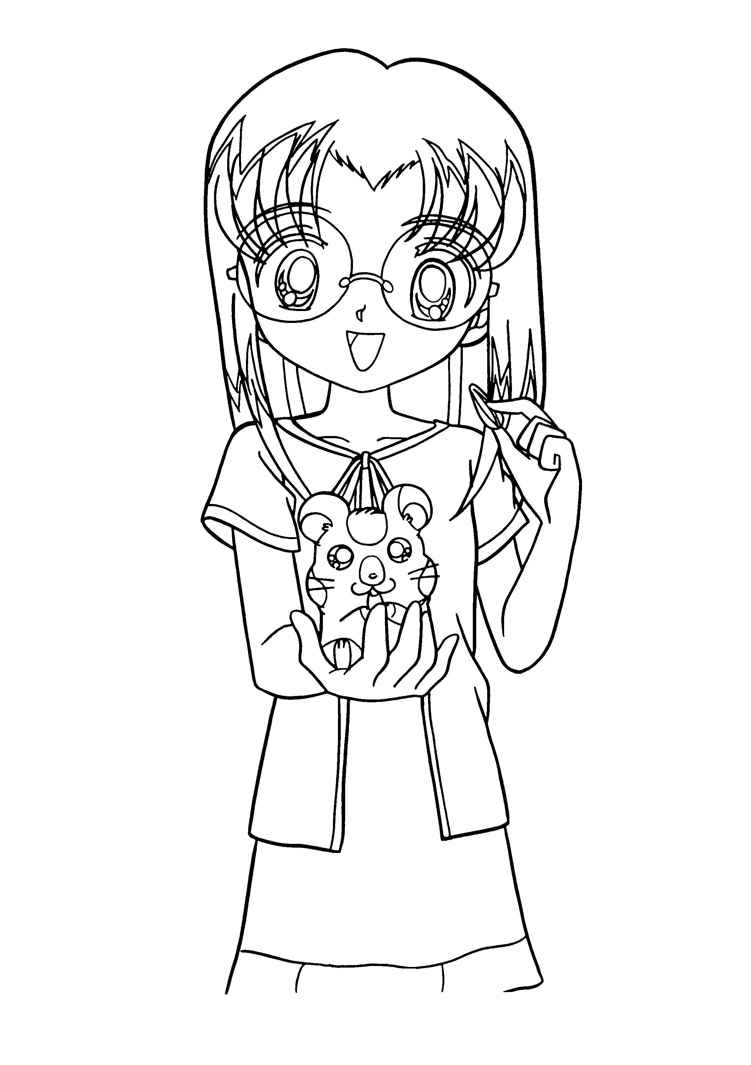 Dibujo para colorear: Hamtaro (Dibujos animados) #40045 - Dibujos para Colorear e Imprimir Gratis