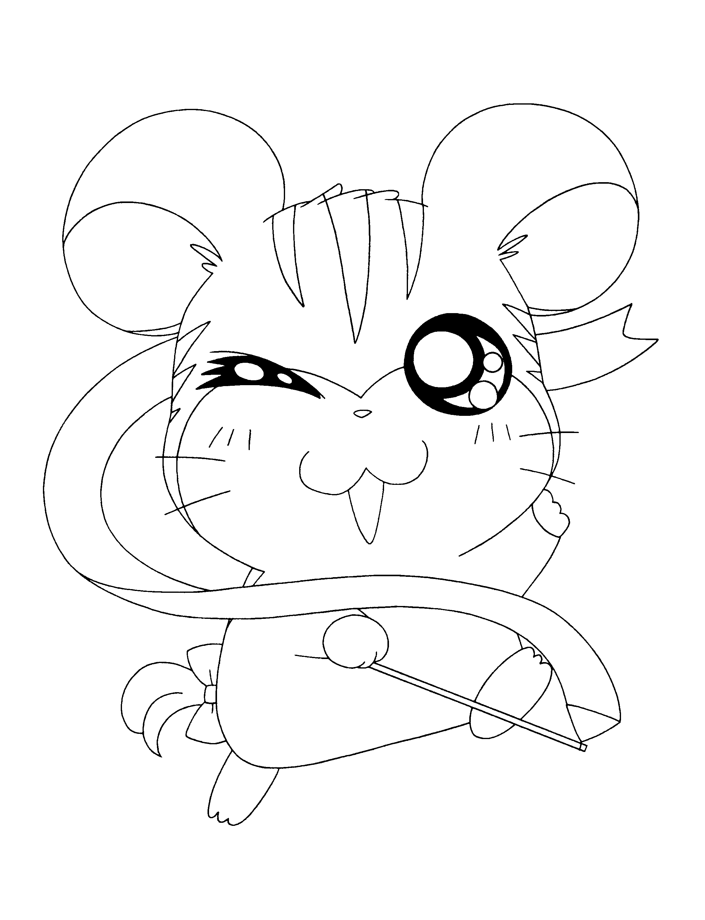 Dibujo para colorear: Hamtaro (Dibujos animados) #40056 - Dibujos para Colorear e Imprimir Gratis