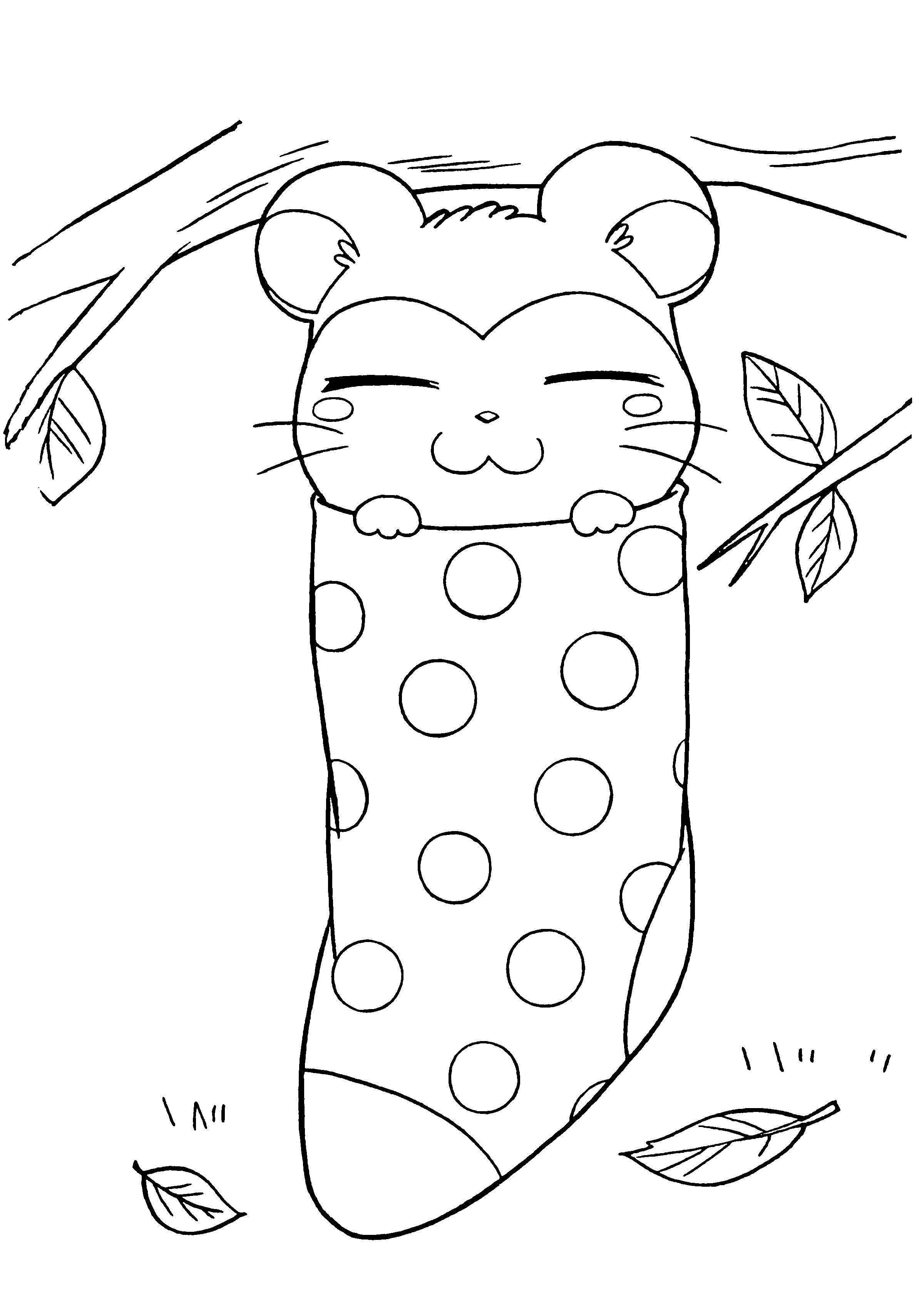 Dibujo para colorear: Hamtaro (Dibujos animados) #40072 - Dibujos para Colorear e Imprimir Gratis