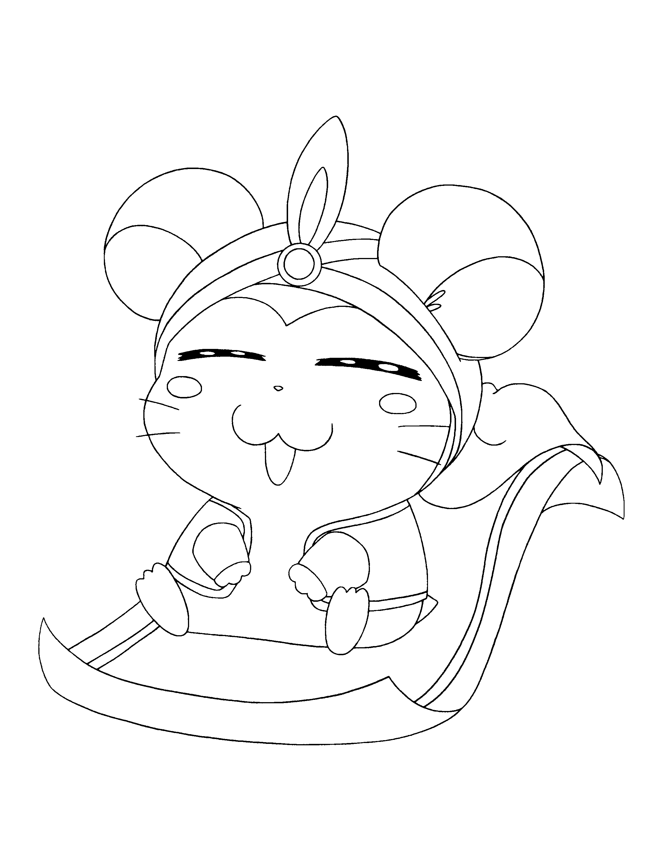 Dibujo para colorear: Hamtaro (Dibujos animados) #40083 - Dibujos para Colorear e Imprimir Gratis