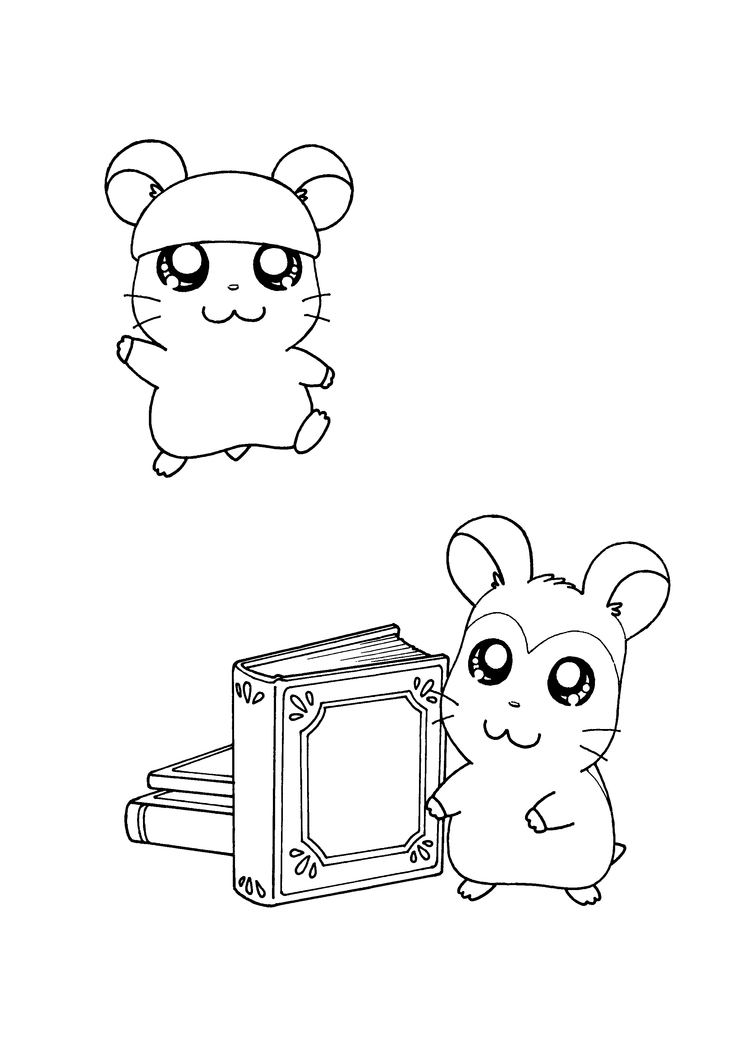 Dibujo para colorear: Hamtaro (Dibujos animados) #40088 - Dibujos para Colorear e Imprimir Gratis