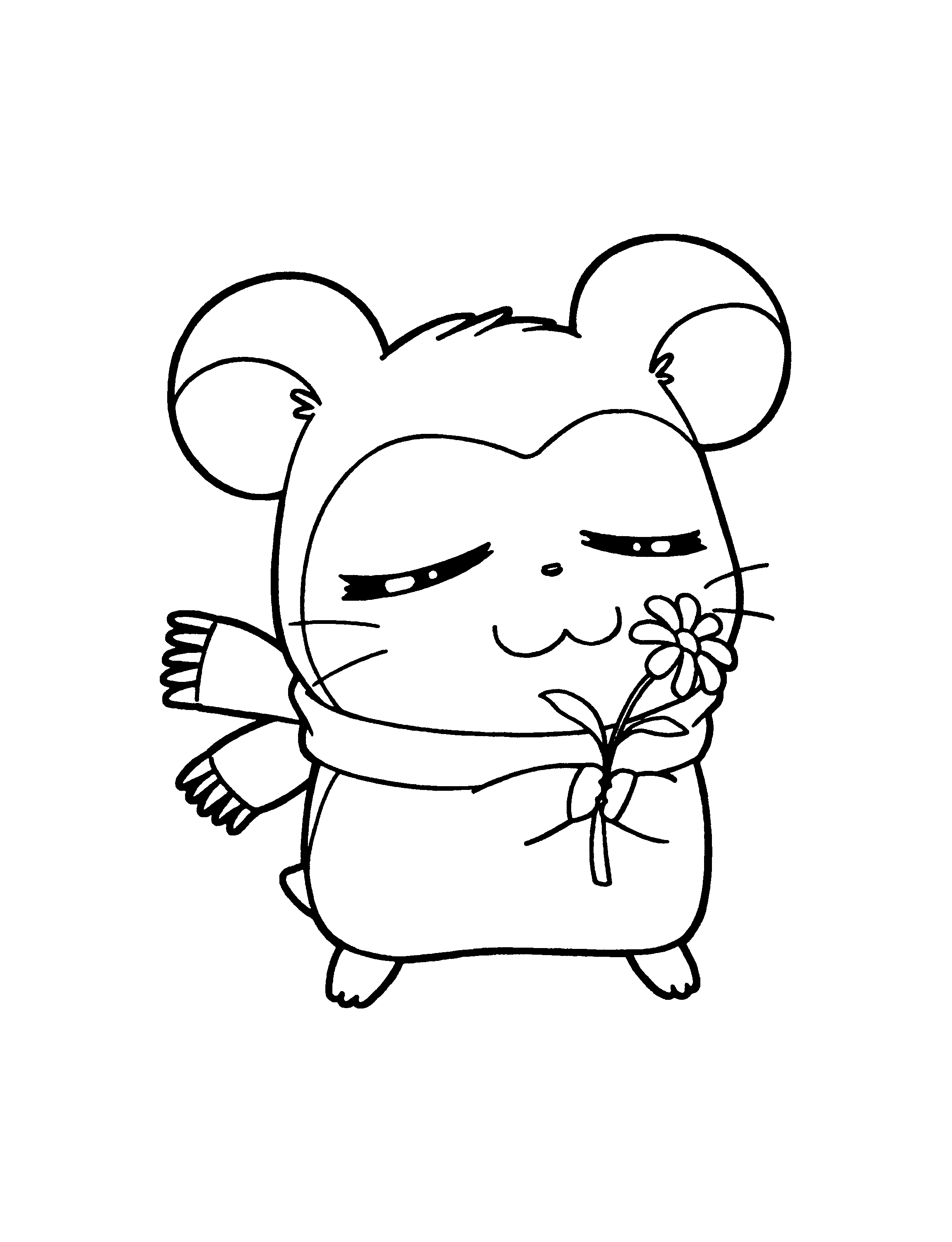 Dibujo para colorear: Hamtaro (Dibujos animados) #40089 - Dibujos para Colorear e Imprimir Gratis