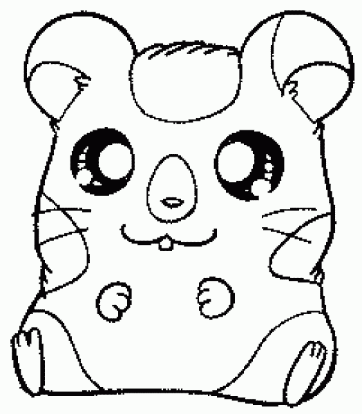 Dibujo para colorear: Hamtaro (Dibujos animados) #40109 - Dibujos para Colorear e Imprimir Gratis