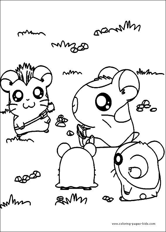 Dibujo para colorear: Hamtaro (Dibujos animados) #40155 - Dibujos para Colorear e Imprimir Gratis