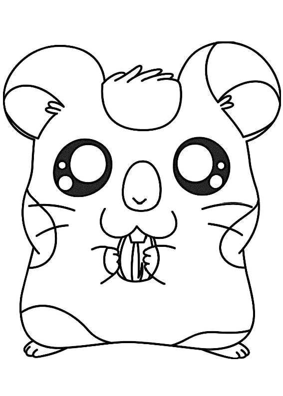 Dibujo para colorear: Hamtaro (Dibujos animados) #40198 - Dibujos para Colorear e Imprimir Gratis