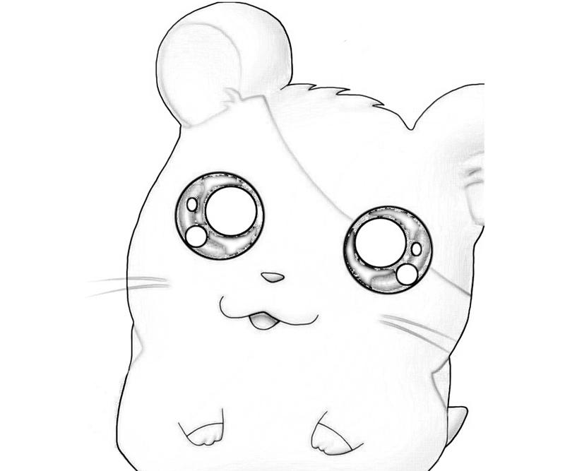 Dibujo para colorear: Hamtaro (Dibujos animados) #40209 - Dibujos para Colorear e Imprimir Gratis