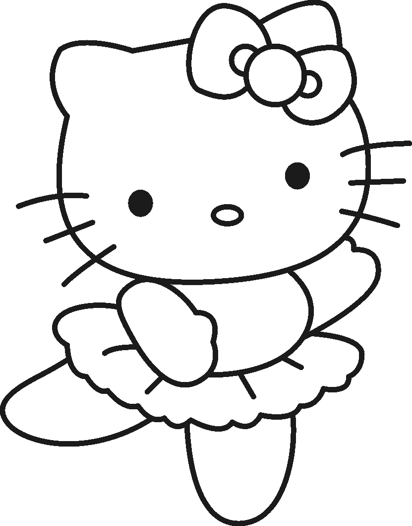 Dibujos de Hello Kitty (Dibujos animados) para colorear y pintar – Páginas  para imprimir