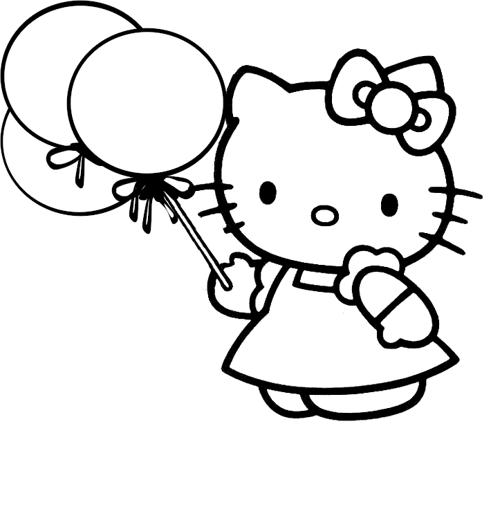 Dibujo para colorear: Hello Kitty (Dibujos animados) #36733 - Dibujos para Colorear e Imprimir Gratis