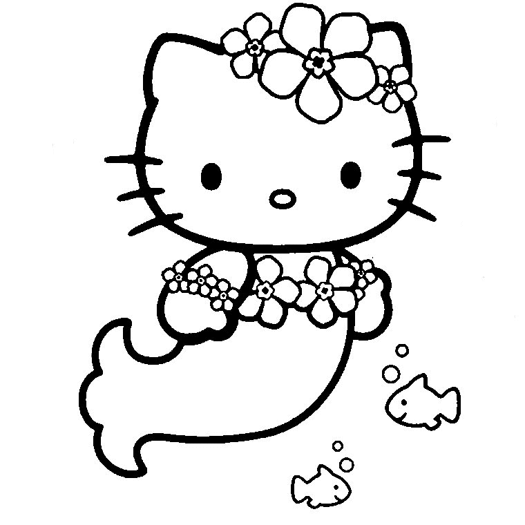 Dibujos de hello kitty para colorear