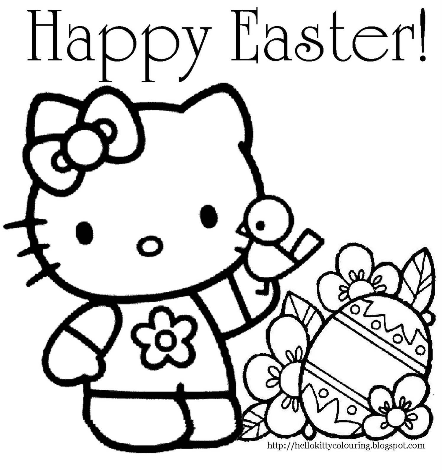 Dibujo para colorear: Hello Kitty (Dibujos animados) #36751 - Dibujos para Colorear e Imprimir Gratis