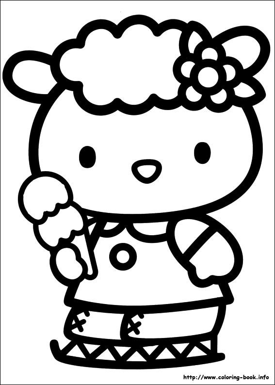 Dibujo para colorear: Hello Kitty (Dibujos animados) #36759 - Dibujos para Colorear e Imprimir Gratis