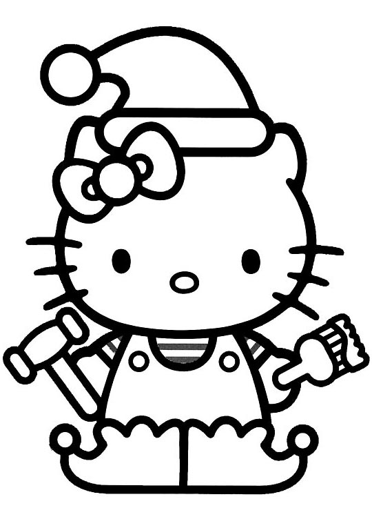 Dibujo para colorear: Hello Kitty (Dibujos animados) #36769 - Dibujos para Colorear e Imprimir Gratis