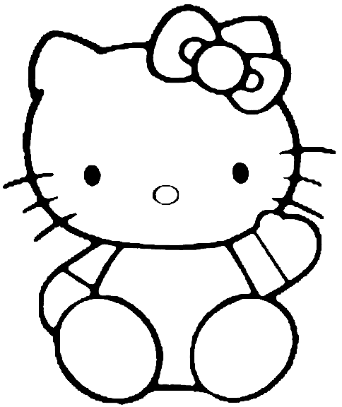 Dibujo para colorear: Hello Kitty (Dibujos animados) #36770 - Dibujos para Colorear e Imprimir Gratis