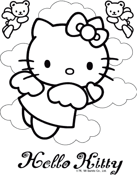 Dibujo para colorear: Hello Kitty (Dibujos animados) #36783 - Dibujos para Colorear e Imprimir Gratis