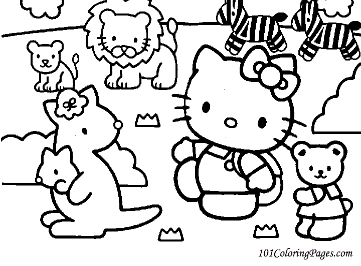 Dibujo para colorear: Hello Kitty (Dibujos animados) #36790 - Dibujos para Colorear e Imprimir Gratis