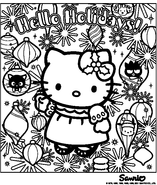 Dibujo para colorear: Hello Kitty (Dibujos animados) #36796 - Dibujos para Colorear e Imprimir Gratis